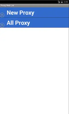 Proxy Web List android App screenshot 2